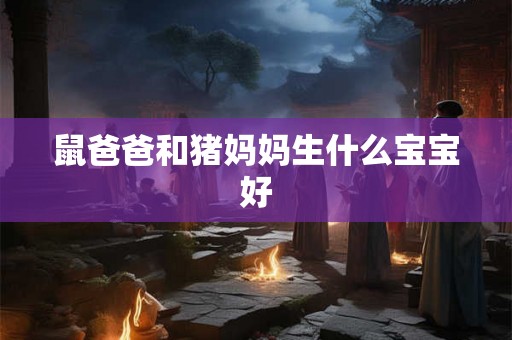 鼠爸爸和猪妈妈生什么宝宝好 鼠爸爸和猪妈妈生什么宝宝好