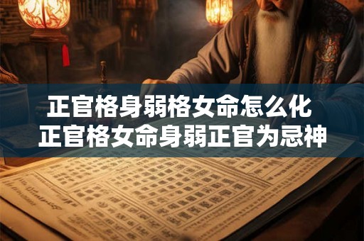 正官格身弱格女命怎么化 正官格女命身弱正官为忌神 正官格身弱格女命怎么化 正官格女命身弱正官为忌神