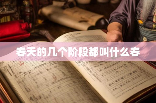 春天的几个阶段都叫什么春 春天的几个阶段都叫什么春