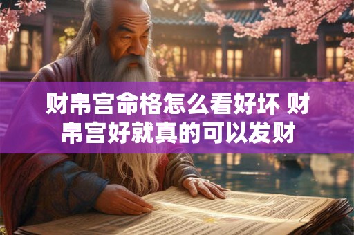 财帛宫命格怎么看好坏 财帛宫好就真的可以发财 财帛宫命格怎么看好坏 财帛宫好就真的可以发财