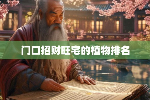 门口招财旺宅的植物排名