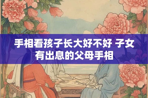 手相看孩子长大好不好 子女有出息的父母手相