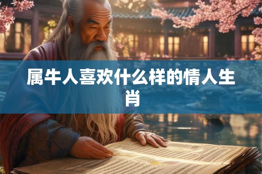 属牛人喜欢什么样的情人生肖