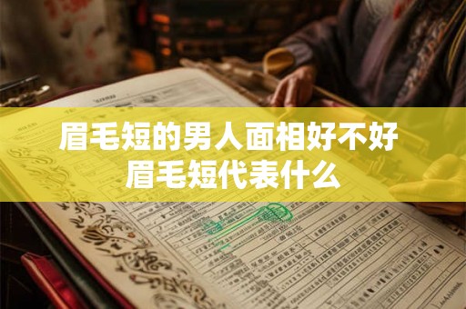 眉毛短的男人面相好不好 眉毛短代表什么 眉毛短的男人面相好不好 眉毛短代表什么