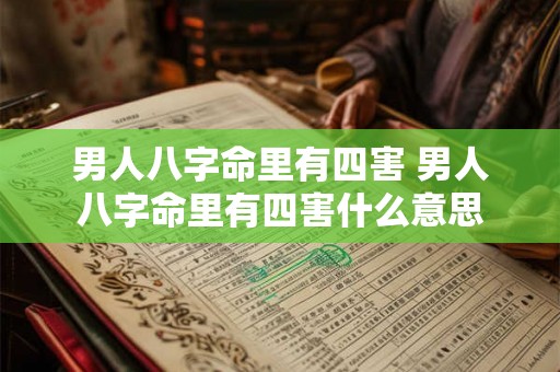 男人八字命里有四害 男人八字命里有四害什么意思 男人八字命里有四害 男人八字命里有四害什么意思