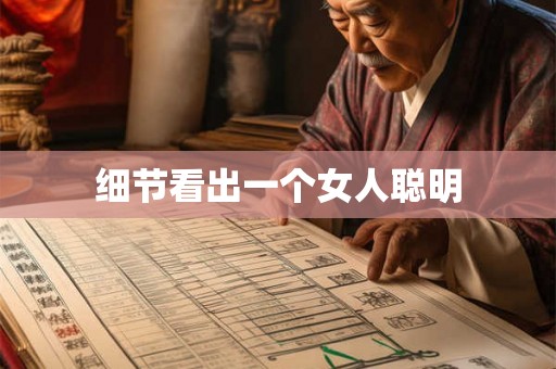 细节看出一个女人聪明 细节看出一个女人聪明
