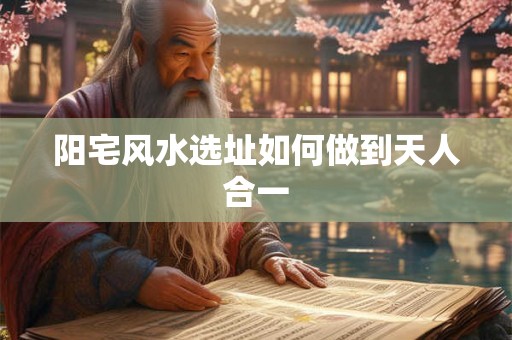 阳宅风水选址如何做到天人合一 阳宅风水选址如何做到天人合一