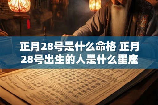 正月28号是什么命格 正月28号出生的人是什么星座 正月28号是什么命格 正月28号出生的人是什么星座
