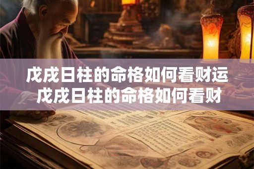 戊戌日柱的命格如何看财运 戊戌日柱的命格如何看财运和财运