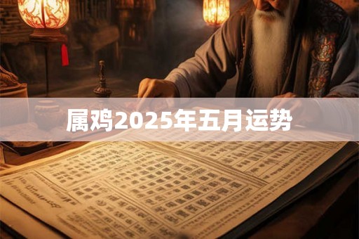 属鸡2025年五月运势 属鸡2025年五月运势
