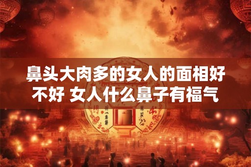 鼻头大肉多的女人的面相好不好 女人什么鼻子有福气 鼻头大肉多的女人的面相好不好 女人什么鼻子有福气