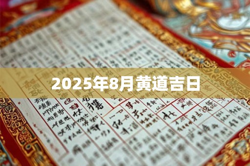 2025年8月黄道吉日 2025年8月黄道吉日