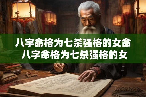 八字命格为七杀强格的女命 八字命格为七杀强格的女命好不好 八字命格为七杀强格的女命 八字命格为七杀强格的女命好不好