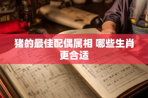 猪的最佳配偶属相 哪些生肖更合适 猪的最佳配偶属相 哪些生肖更合适