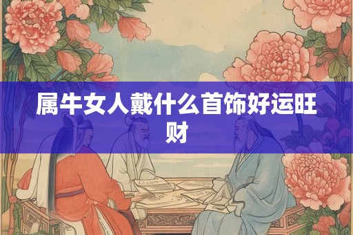 属牛女人戴什么首饰好运旺财 属牛女人戴什么首饰好运旺财