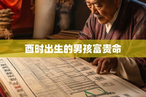 酉时出生的男孩富贵命 酉时出生的男孩富贵命