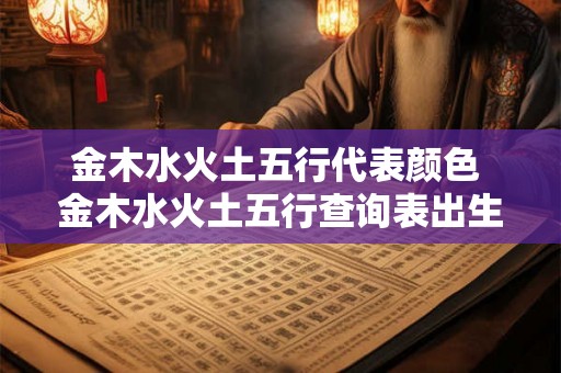 金木水火土五行代表颜色 金木水火土五行查询表出生年月日 金木水火土五行代表颜色 金木水火土五行查询表出生年月日