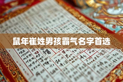 鼠年崔姓男孩霸气名字首选 鼠年崔姓男孩霸气名字首选