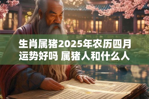生肖属猪2025年农历四月运势好吗 属猪人和什么人配 生肖属猪2025年农历四月运势好吗 属猪人和什么人配
