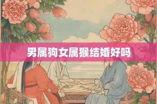 男属狗女属猴结婚好吗 男属狗女属猴结婚好吗