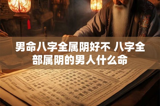 男命八字全属阴好不 八字全部属阴的男人什么命 男命八字全属阴好不 八字全部属阴的男人什么命