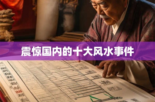 震惊国内的十大风水事件