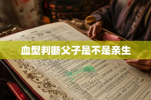 血型判断父子是不是亲生 血型判断父子是不是亲生
