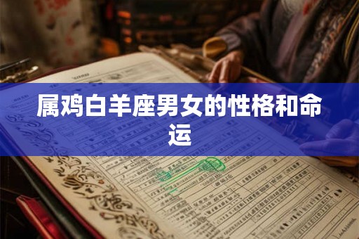 属鸡白羊座男女的性格和命运 属鸡白羊座男女的性格和命运