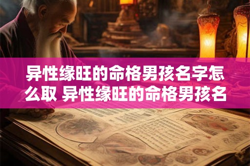 异性缘旺的命格男孩名字怎么取 异性缘旺的命格男孩名字大全 异性缘旺的命格男孩名字怎么取 异性缘旺的命格男孩名字大全