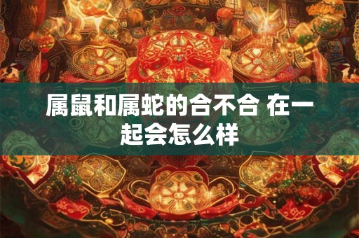 属鼠和属蛇的合不合 在一起会怎么样 属鼠和属蛇的合不合 在一起会怎么样