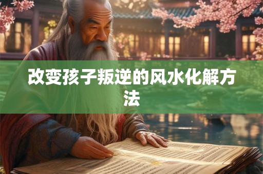 改变孩子叛逆的风水化解方法 改变孩子叛逆的风水化解方法