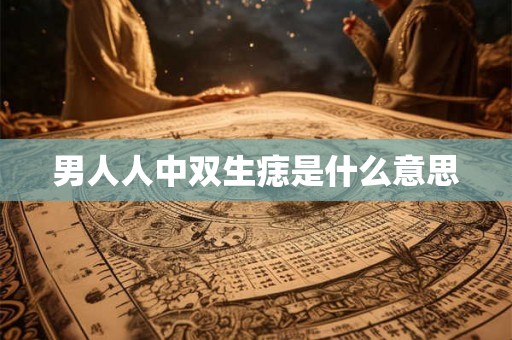 男人人中双生痣是什么意思