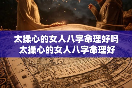 太操心的女人八字命理好吗 太操心的女人八字命理好吗知乎