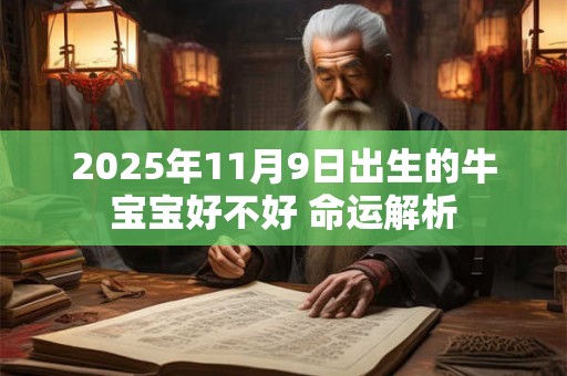 2025年11月9日出生的牛宝宝好不好 命运解析 2025年11月9日出生的牛宝宝好不好 命运解析