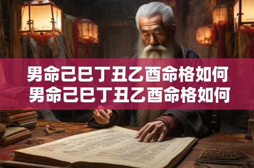 男命己巳丁丑乙酉命格如何 男命己巳丁丑乙酉命格如何看 男命己巳丁丑乙酉命格如何 男命己巳丁丑乙酉命格如何看
