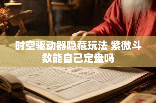 时空驱动器隐藏玩法 紫微斗数能自己定盘吗