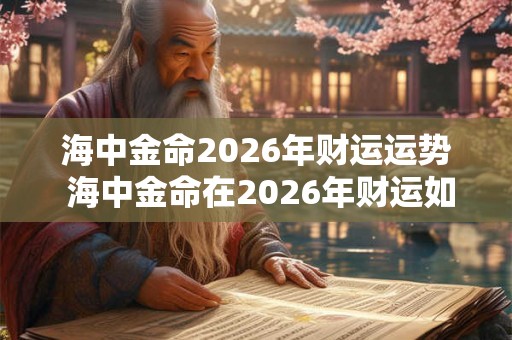 海中金命2026年财运运势 海中金命在2026年财运如何 海中金命2026年财运运势 海中金命在2026年财运如何