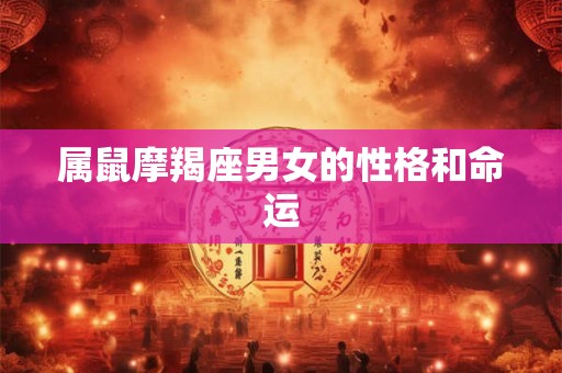 属鼠摩羯座男女的性格和命运 属鼠摩羯座男女的性格和命运