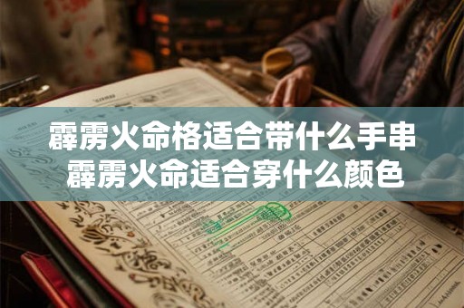 霹雳火命格适合带什么手串 霹雳火命适合穿什么颜色的衣服 霹雳火命格适合带什么手串 霹雳火命适合穿什么颜色的衣服