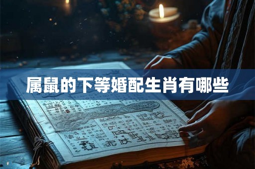 属鼠的下等婚配生肖有哪些