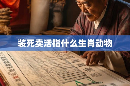 装死卖活指什么生肖动物 装死卖活指什么生肖动物