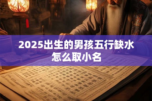 2025出生的男孩五行缺水怎么取小名