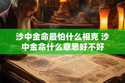 沙中金命最怕什么相克 沙中金命什么意思好不好