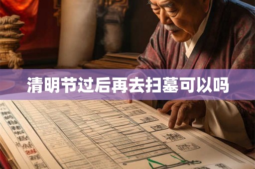 清明节过后再去扫墓可以吗 清明节过后再去扫墓可以吗