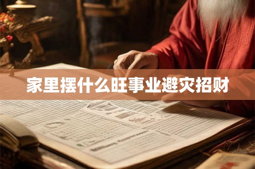 家里摆什么旺事业避灾招财