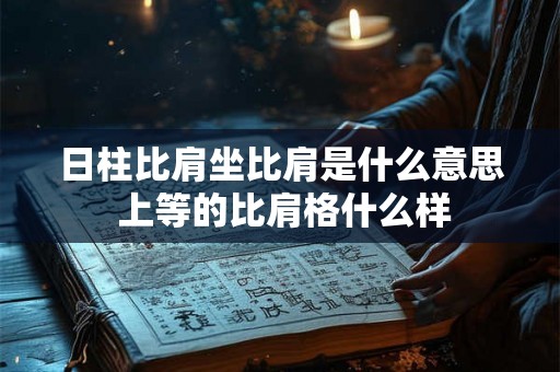 日柱比肩坐比肩是什么意思 上等的比肩格什么样 日柱比肩坐比肩是什么意思 上等的比肩格什么样