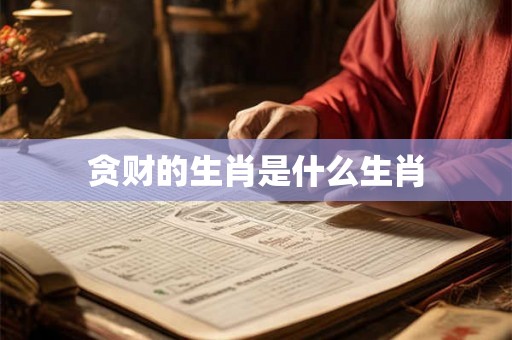 贪财的生肖是什么生肖