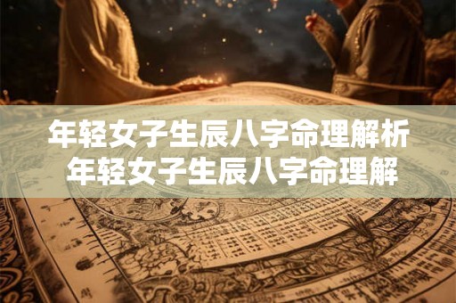 年轻女子生辰八字命理解析 年轻女子生辰八字命理解析大全