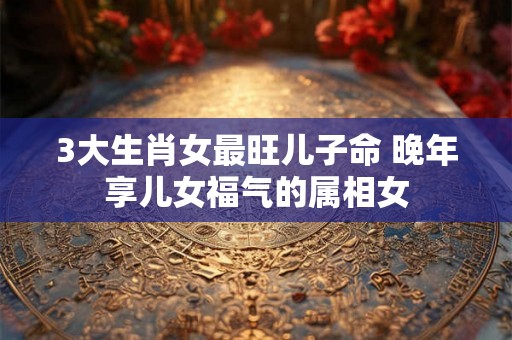 3大生肖女最旺儿子命 晚年享儿女福气的属相女 3大生肖女最旺儿子命 晚年享儿女福气的属相女