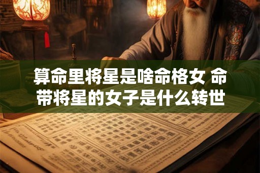 算命里将星是啥命格女 命带将星的女子是什么转世 算命里将星是啥命格女 命带将星的女子是什么转世
